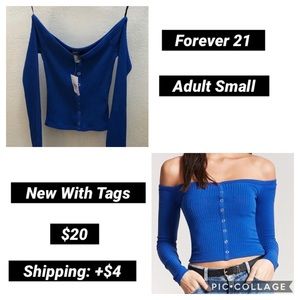 Forever 21 Long Sleeve Crop Top